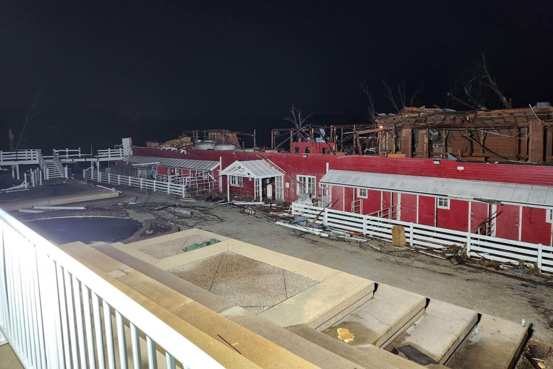 Purina Farms damaged